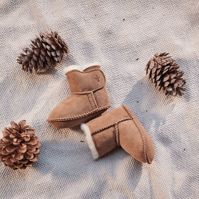 Emu Australia Baby Booties Chestnut