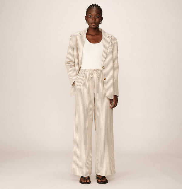 Grace and Mila Perry Drawstring Stripe Trousers