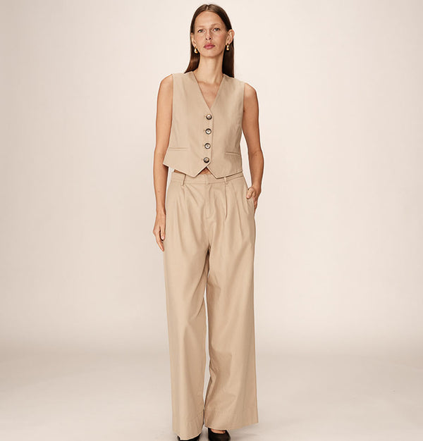 Grace and Mila Peter Tailored Trousers Beige