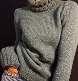 Scots Pine Roll Neck Jumper Merino Wool
