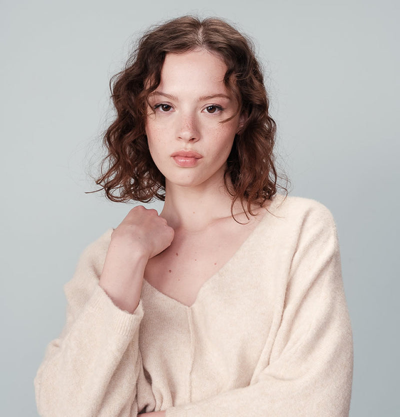 Grace and Mila Nadir Wool Mix Jumper Beige