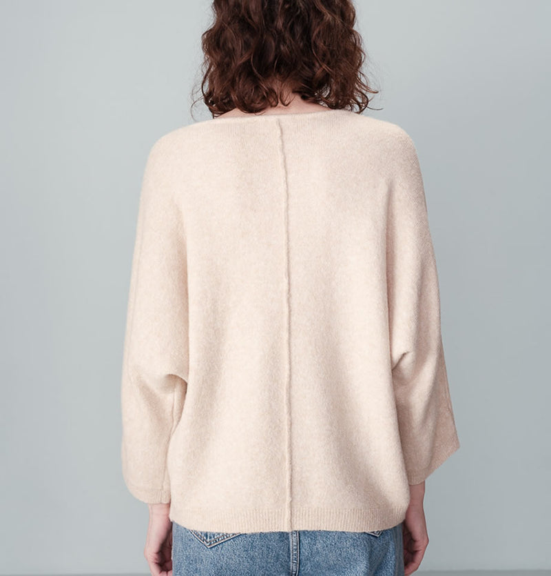 Grace and Mila Nadir Wool Mix Jumper Beige