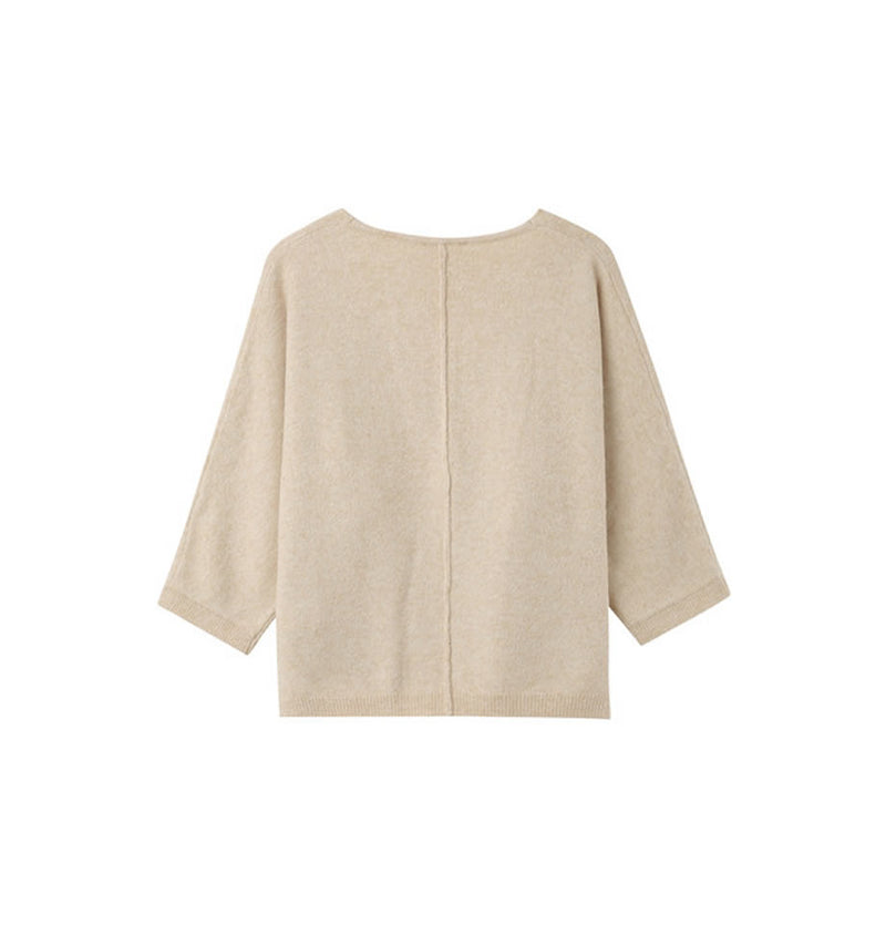 Grace and Mila Nadir Wool Mix Jumper Beige