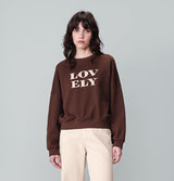 Grace and Mila LOVELY Sweatshirt Chocolate