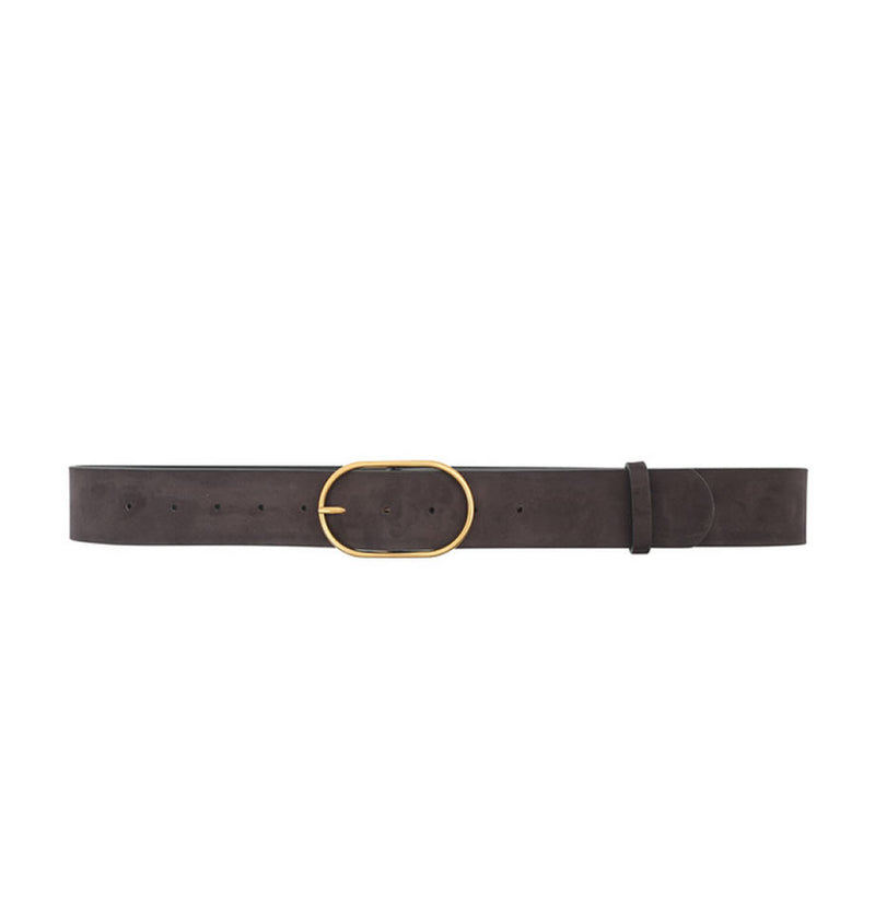 Grace and Mila Nicetas Suede Belt Anthracite