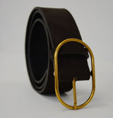 Grace and Mila Nicetas Suede Belt Anthracite