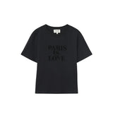 Grace and Mila Paris Is Love Cotton T-Shirt Noir