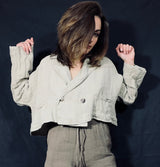 La Bottega di Brunella Bolero Linen Jacket