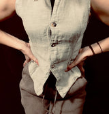 La Bottega di Brunella Cezane Linen Gilet