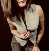 La Bottega di Brunella Cezane Linen Gilet