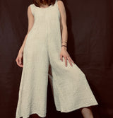 La Bottega di Brunella Tuta Linen Jumpsuit Naturale