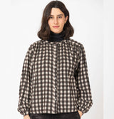 O'M Choco Check Chemise