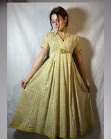 Zen Ethic Raj Organic Cotton Dress Ochre