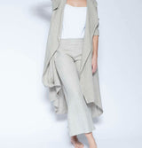 Blueberry 3/4 length Linen Trousers Grey