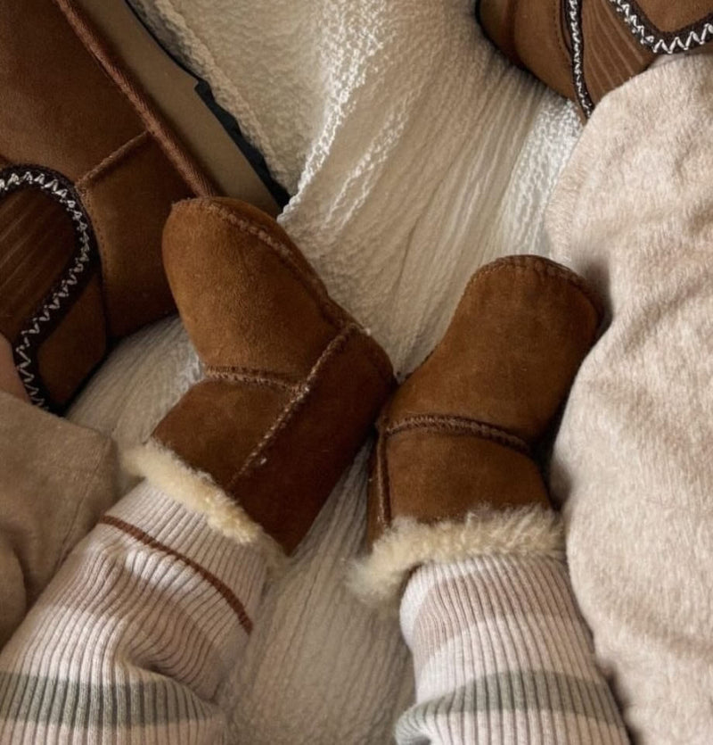 Emu Australia Baby Booties Chestnut