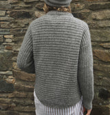 Fisherman Out Of Ireland Chunky Ribbed Jumper Smoke