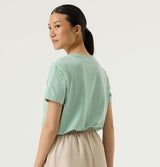 Garcia Bella Fiore Mint Cotton T-Shirt