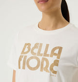 Garcia Bella Fiore Off White Cotton T-Shirt
