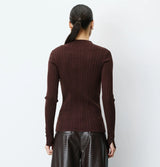 Grace and Mila Aloe Sweater Chocolate