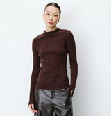 Grace and Mila Aloe Sweater Chocolate