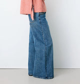 Grace and Mila High Waist Wide Leg Julian Jeans Vintage Blue