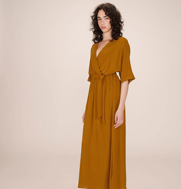 Grace and Mila Maud Maxi Dress Ochre