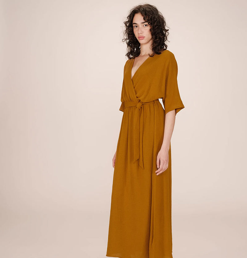 Grace and Mila Maud Maxi Dress Ochre