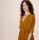 Grace and Mila Maud Maxi Dress Ochre