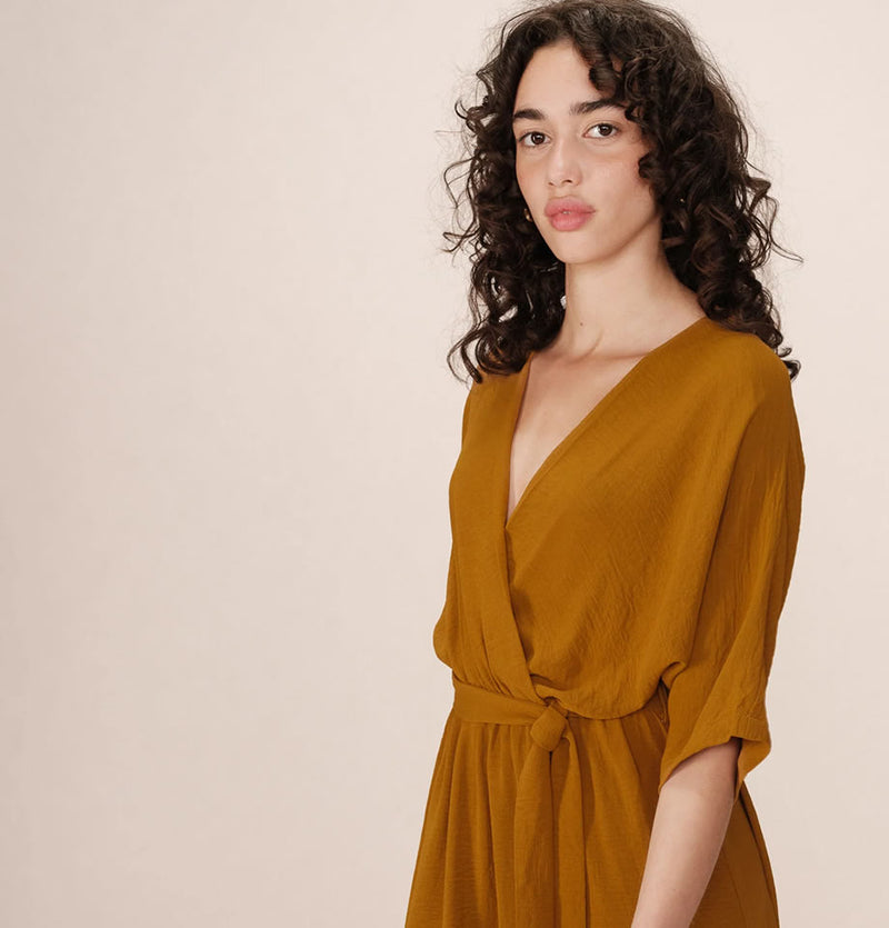 Grace and Mila Maud Maxi Dress Ochre