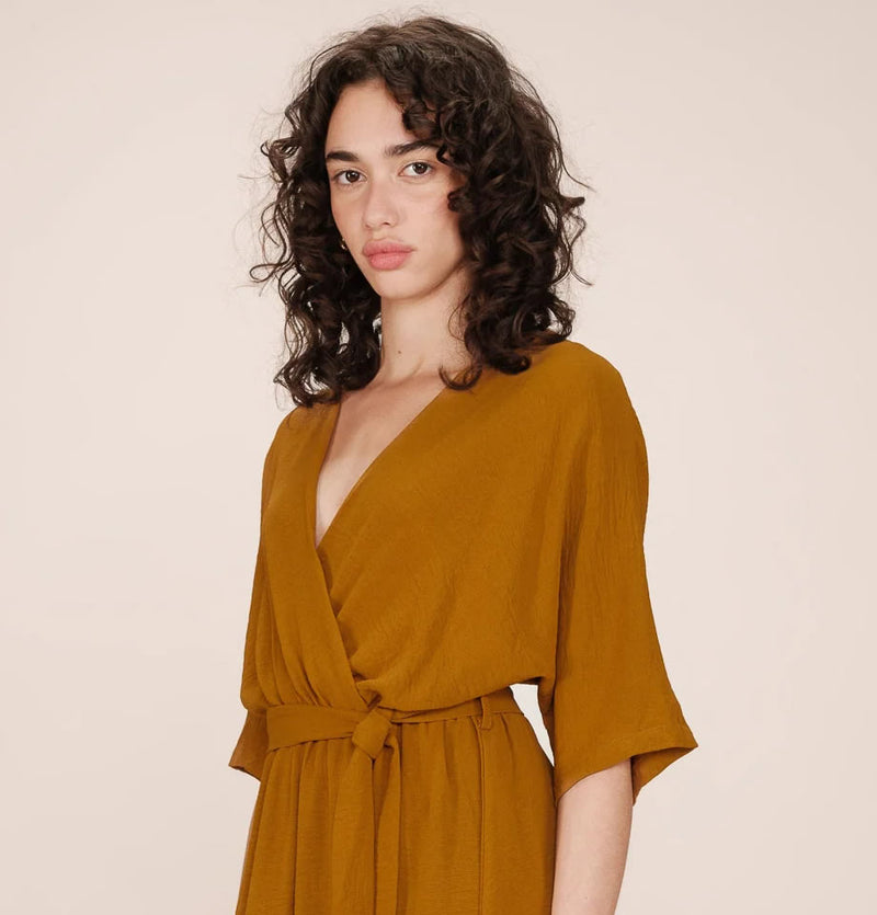 Grace and Mila Maud Maxi Dress Ochre