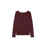 Grace and Mila Olga Sweater in Bordeaux