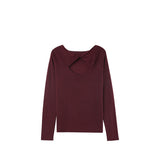 Grace and Mila Olga Sweater in Bordeaux