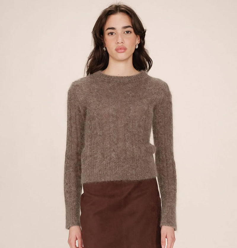 Grace and Mila Sabin Taupe Sweater