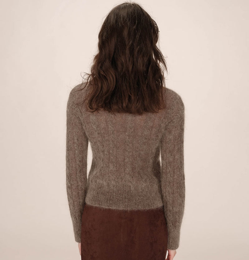 Grace and Mila Sabin Taupe Sweater