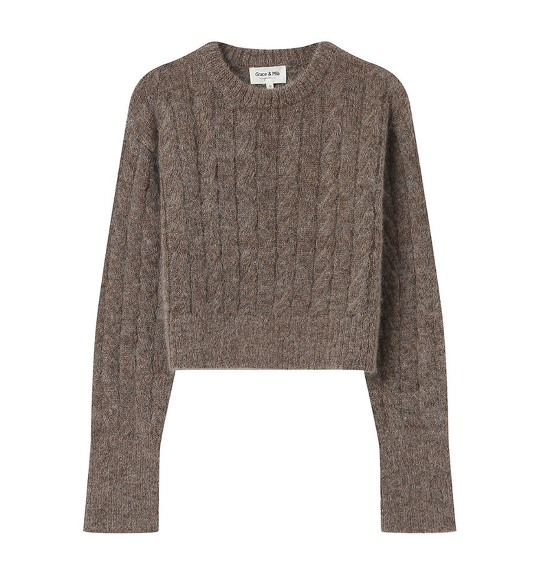 Grace and Mila Sabin Taupe Sweater