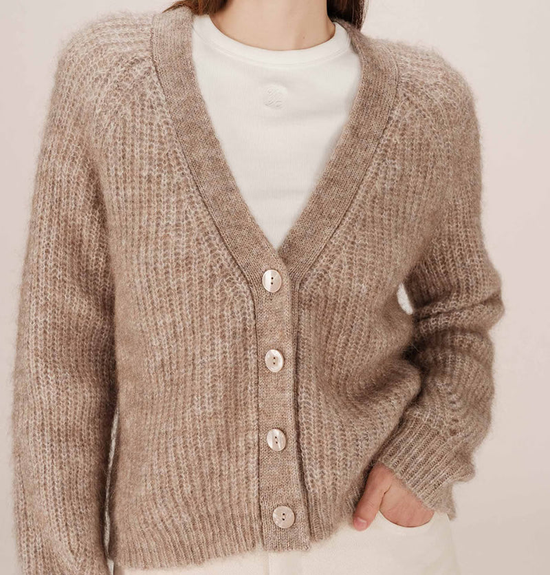 Grace and Mila Saluda Greige Cardigan