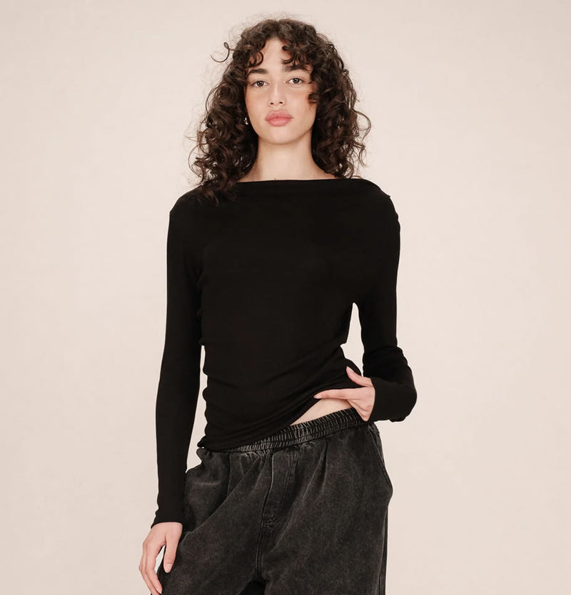 Grace and Mila Sioux Long Sleeve Top Black