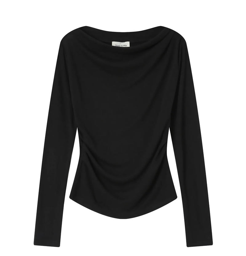 Grace and Mila Sioux Long Sleeve Top Black