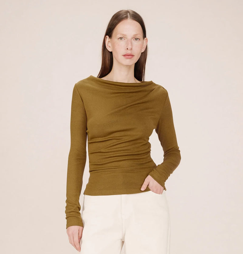 Grace and Mila Sioux Long Sleeve Top Olive
