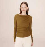 Grace and Mila Sioux Long Sleeve Top Olive