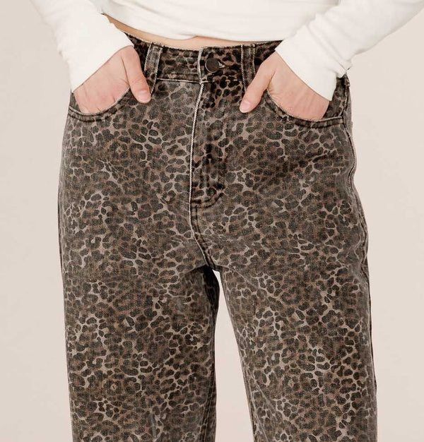 Grace and Mila Socca Jeans Leopard Print