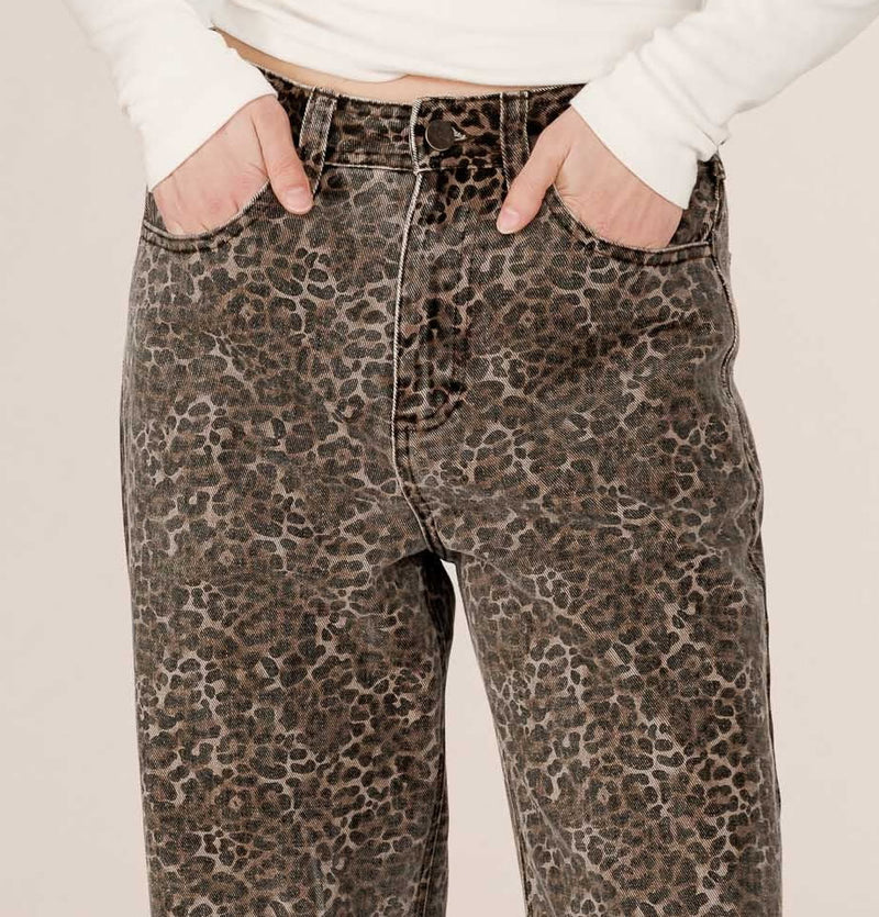 Grace and Mila Socca Jeans Leopard Print