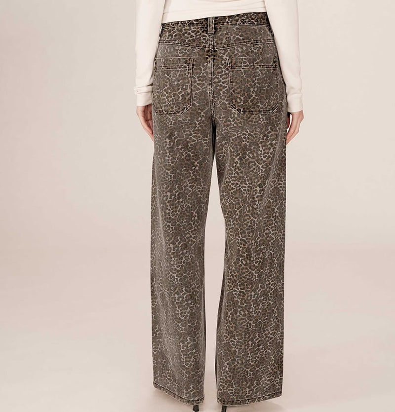 Grace and Mila Socca Jeans Leopard Print