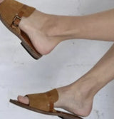 Handmade Italian leather Sandals - Tumeric