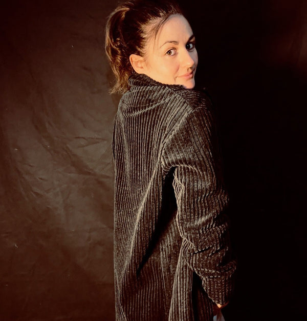 Mama B Cannolo Coat Anthracite