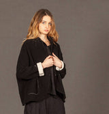 Mama B Quirra Wool and Cotton Jacket Nero