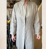 Blueberry Long Linen jacket