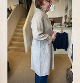 Blueberry Long Linen jacket