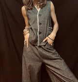 Mama B Genny Gilet Grey
