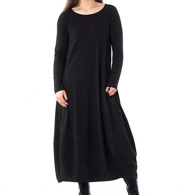 Mama B Kota Cotton Dress Nero